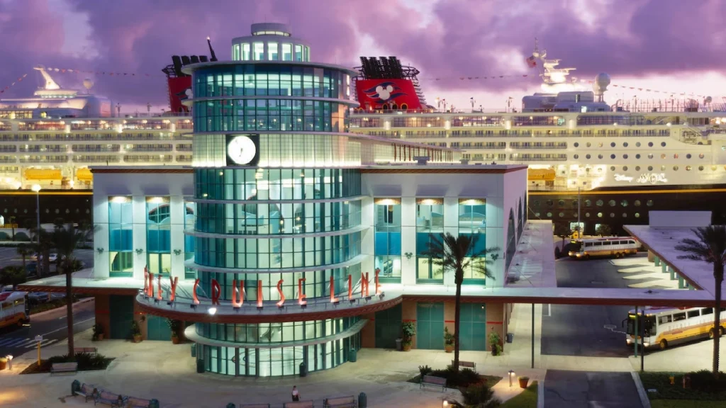 Black SUV from Orlando MCO airport to Disney cruise terminal at Port Canaveral