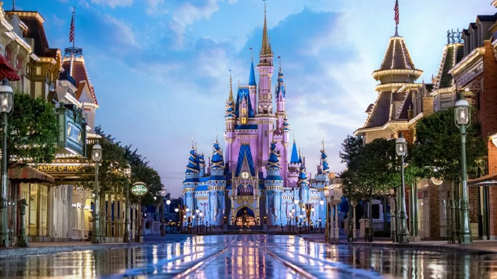 Luxury black SUV arriving at Disney World from MCO airport