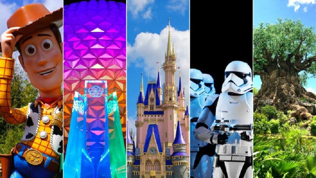 Black car transporting family from Orlando airport to Disney resort