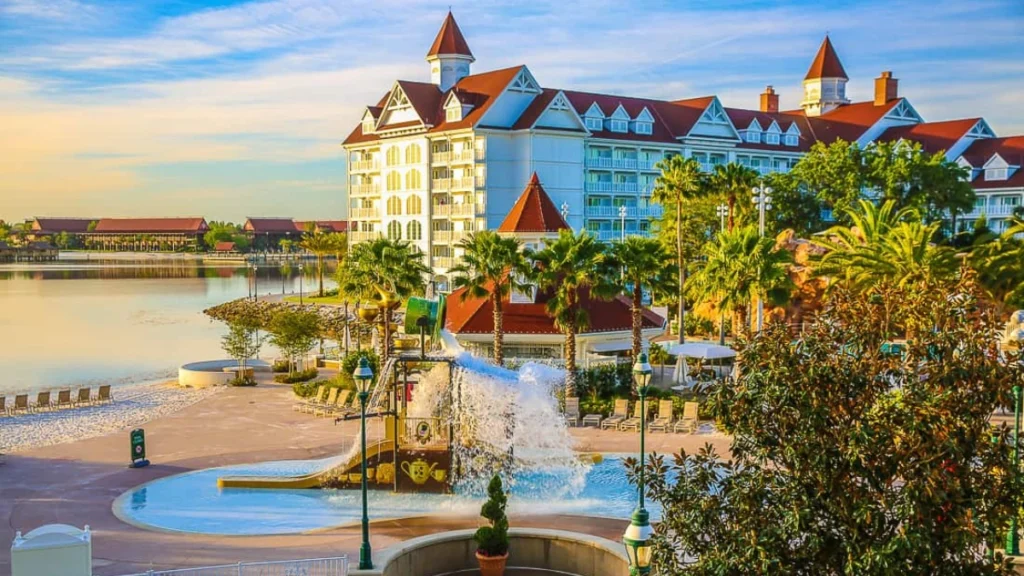 Black SUV arriving at Disney hotel from Orlando International Airport